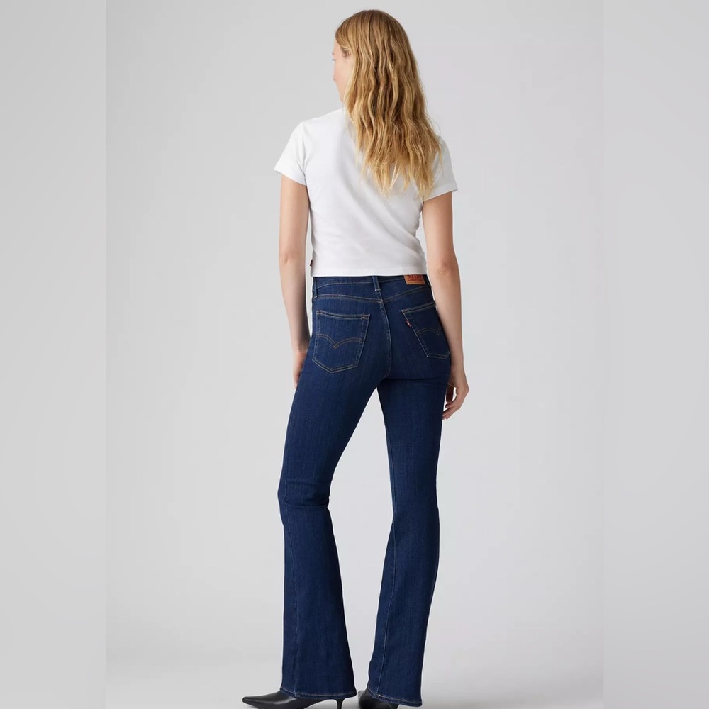 👖Levi’s 726 High Rise Flare Jeans Dark Wash NWT Size 29x30 - Picture 3 of 9